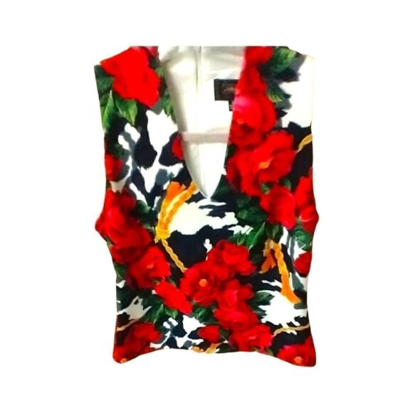 ALEXIA ADMOR Bright Floral Sleeveless Tank Top - Picture 2 of 13